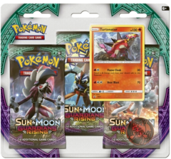 Pokemon Sun & Moon SM2 Guardians Rising 3-Booster Blister Pack - Turtonator Promo